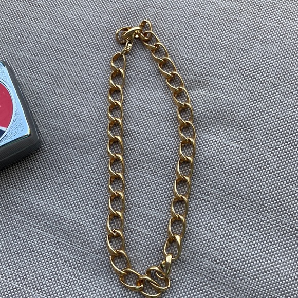4 for $10 | Vintage gold tone chain link choker necklace - Picture 2 of 5